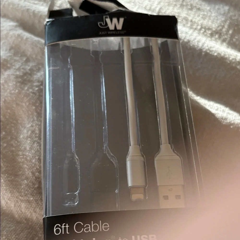 6ft Silver Charging Cable